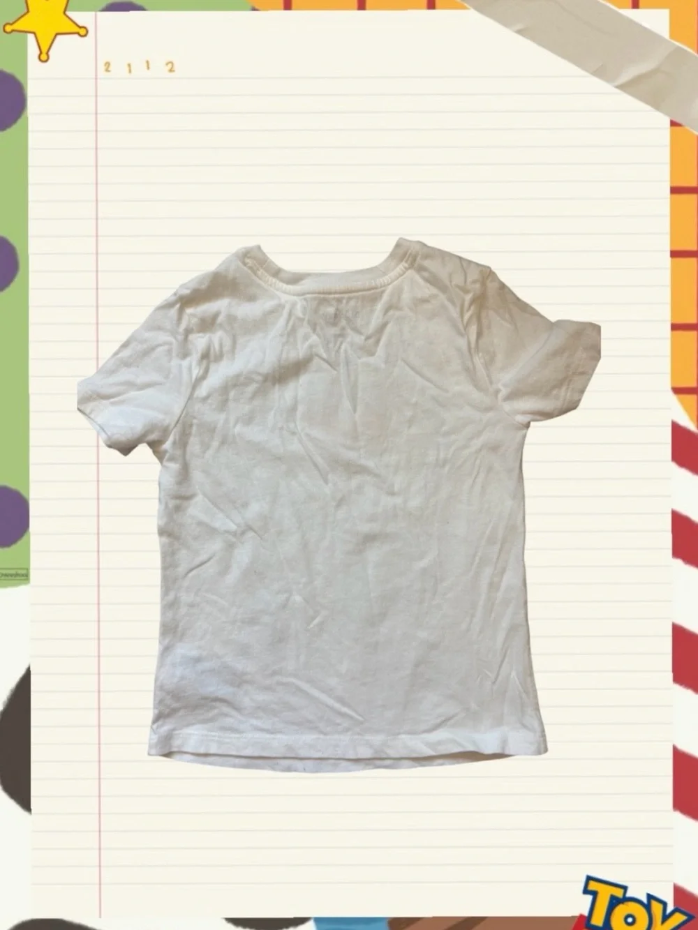 Toy Story White 'Time to Play' Graphic Kids Tee